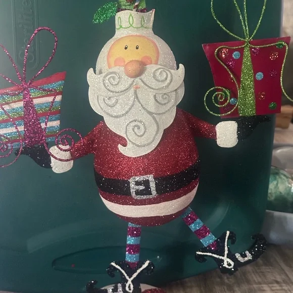 Festive Santa Claus Ornament with Gifts - Picture 1 of 4